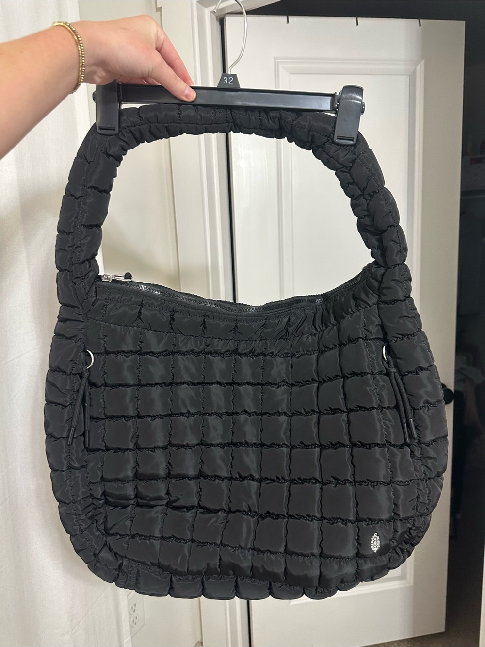FP Movement by Free People Quilted Puffer Shoulder Bag - Black